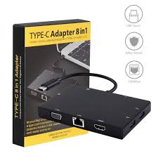 TYPE-C-8-IN-1 ADAPTER WITH VGA