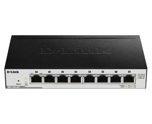 D-Link DGS-1100-8P 8-Port Gigabit PoE Smart Managed Switch