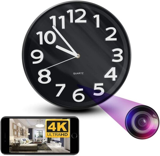Spy Camera Wall Clock Nanny Cam